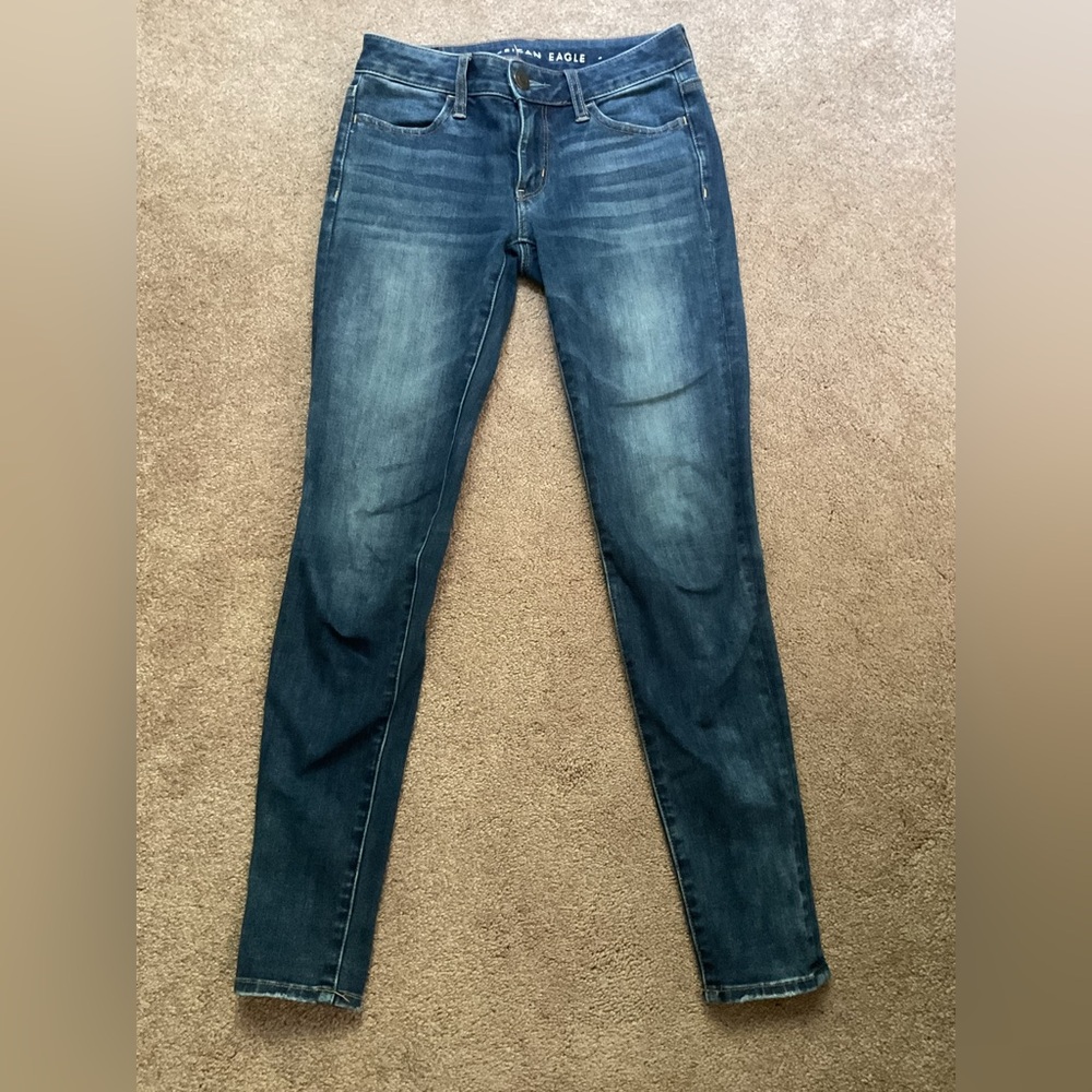 American Eagle Outfitters Dark Blue Skinny Jeans